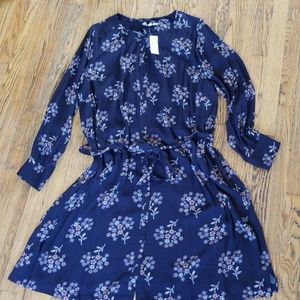 Loft Plus Floral Print Shirt Dress NWT size 24